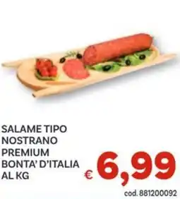 Vivo Supermercati Salame tipo nostrano premium bonta' d'italia offerta
