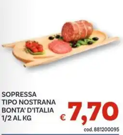 Vivo Supermercati Sopressa tipo nostrana bonta' d'italia 1/2 offerta