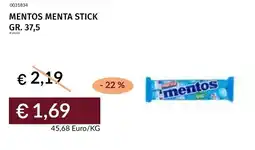 Prezzemolo e Vitale Mentos menta stick offerta