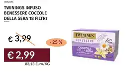 Prezzemolo e Vitale Twinings infuso benessere coccole della sera offerta