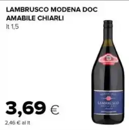 Oasi Lambrusco modena doc AMABILE CHIARLI offerta