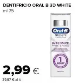 Oasi Dentifricio oral b 3D white offerta