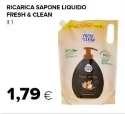 Oasi Ricarica sapone liquido FRESH & CLEAN offerta