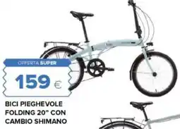 Oasi Bici pieghevole folding 20" con cambio shimano offerta