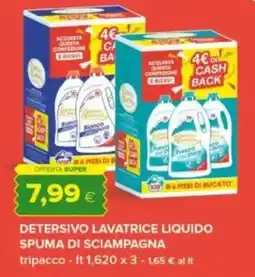 Oasi Detersivo lavatrice liquido SPUMA DI SCIAMPAGNA offerta