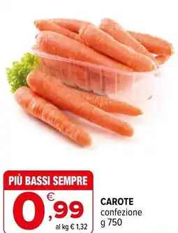 Iperal Carote confezione offerta