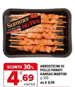Iperal Arrosticini di pollo panati kansas MARTINI offerta
