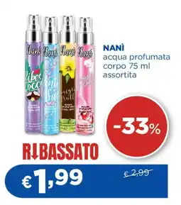 Acqua & Sapone NANÌ acqua profumata corpo offerta