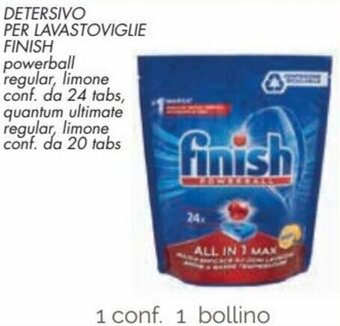 Spazio Conad Finish Detersivo Per Lavastoviglie offerta