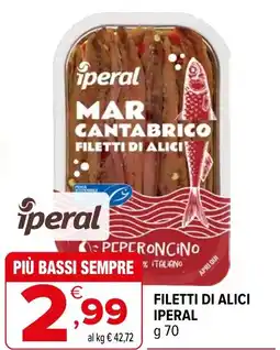 Iperal Filetti di alici IPERAL offerta