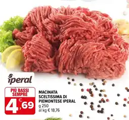 Iperal Macinata sceltissima di piemontese IPERAL offerta