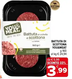Iperal Battuta di scottona YOU&MEAT offerta