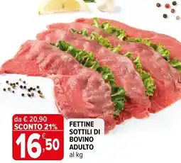 Iperal Fettine sottili di bovino adulto offerta