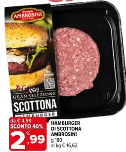 Iperal Hamburger di scottona AMBROSINI offerta