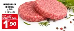 Iperal Hamburger di suino offerta