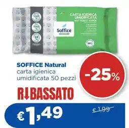 Acqua & Sapone SOFFICE Natural carta igienica umidificata offerta