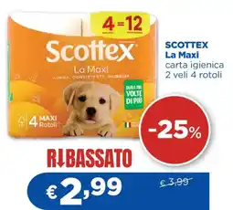 Acqua & Sapone SCOTTEX La Maxi carta igienica offerta