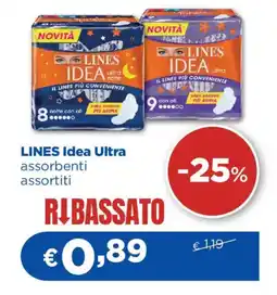 Acqua & Sapone LINES Idea Ultra assorbenti offerta