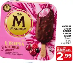 Iperal Magnum utopia double cherry ALGIDA offerta