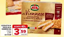 Iperal Cotoletta di pollo alla viennese AIA offerta