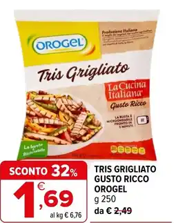 Iperal Tris grigliato gusto ricco OROGEL offerta