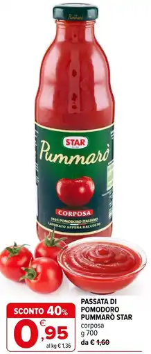 Iperal Passata di pomodoro pummarò STAR offerta