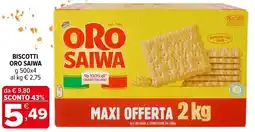 Iperal Biscotti ORO SAIWA offerta