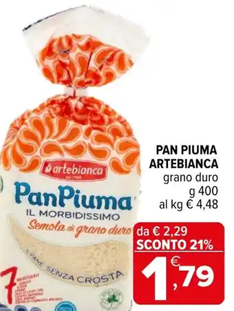 Iperal Pan piuma ARTEBIANCA offerta