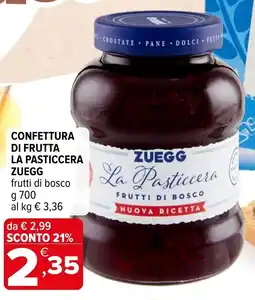 Iperal Confettura di frutta la pasticcera ZUEGG offerta