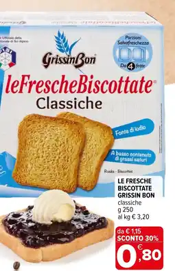 Iperal Le fresche biscottate GRISSIN BON offerta