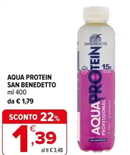 Iperal Aqua protein SAN BENEDETTO offerta