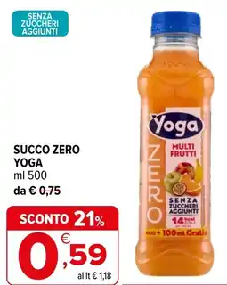 Iperal Succo zero YOGA offerta