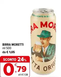 Iperal Birra MORETTI offerta