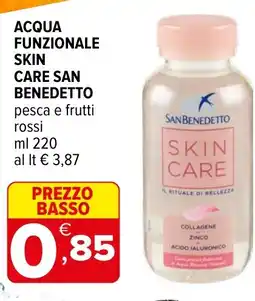 Iperal Acqua funzionale skin care SAN BENEDETTO offerta