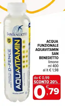 Iperal Acqua funzionale aquavitamin SAN BENEDETTO offerta