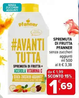 Iperal Spremuta di frutta PFANNER offerta