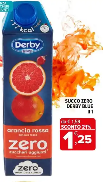 Iperal Succo zero DERBY BLUE offerta
