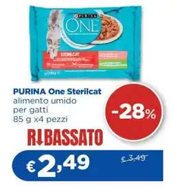 Acqua & Sapone PURINA One Sterilcat alimento umido per gatti offerta