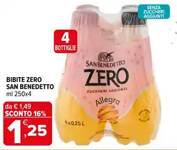 Iperal Bibite zero SAN BENEDETTO offerta