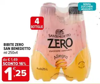 Iperal Bibite zero SAN BENEDETTO offerta