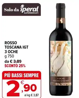 Iperal Rosso toscana IGT 3 OCHE offerta