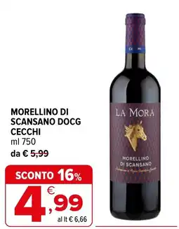 Iperal Morellino di scansano DOCG CECCHI offerta