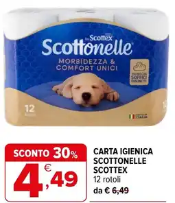 Iperal Carta igienica scottonelle SCOTTEX offerta