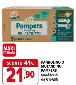 Iperal Pannolino o mutandino PAMPERS offerta