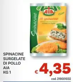 Vivo Supermercati Spinacine surgelate di pollo AIA offerta
