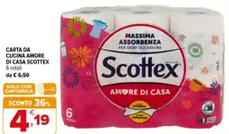 Iperal Carta da cucina amore di casa SCOTTEX offerta