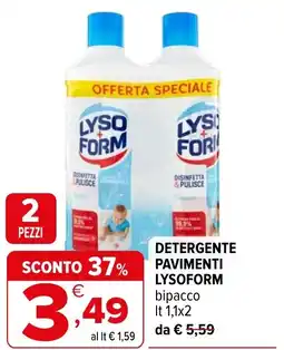 Iperal Detergente pavimenti LYSOFORM offerta