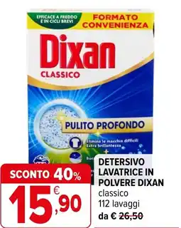 Iperal Detersivo lavatrice in polvere DIXAN offerta