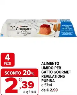 Iperal Alimento umido per gatto gourmet revelations PURINA offerta