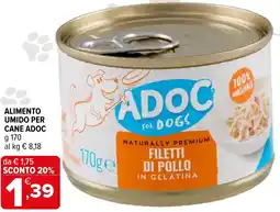 Iperal Alimento umido per cane ADOC offerta